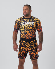 Flame Shorts Shorts KingzKimonos.com