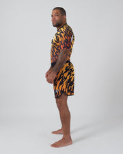 Flame Shorts Shorts KingzKimonos.com