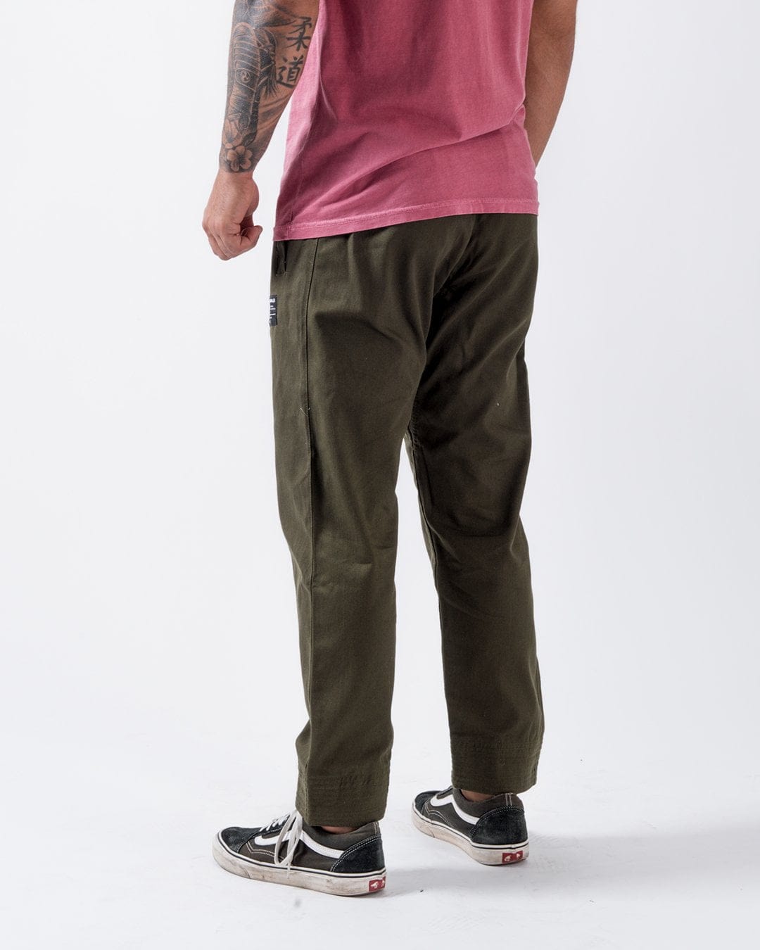Casual Cotton Gi Pant - Military Green