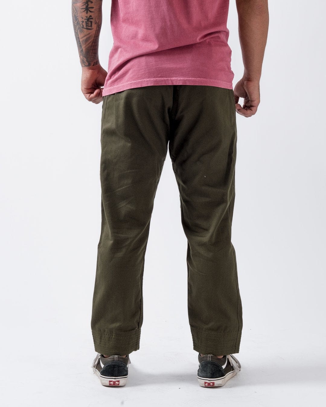 Casual Cotton Gi Pant - Military Green