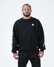No Days Off Crewneck Sweater Streetwear Kingz XS Black