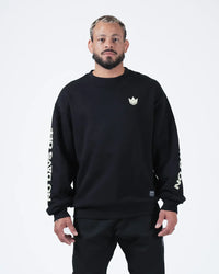 No Days Off Crewneck Sweater Streetwear Kingz XS Black