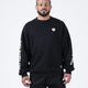 No Days Off Crewneck Sweater Streetwear Kingz XS Black
