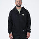 No Days Off Zip Up Hoodie Streetwear Kingz XS Black