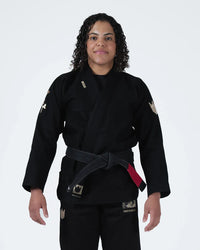 Kingz Pursue the Gentle Art Limited Edition Women's Gi Jiu Jitsu Gear Kingz F0 Black