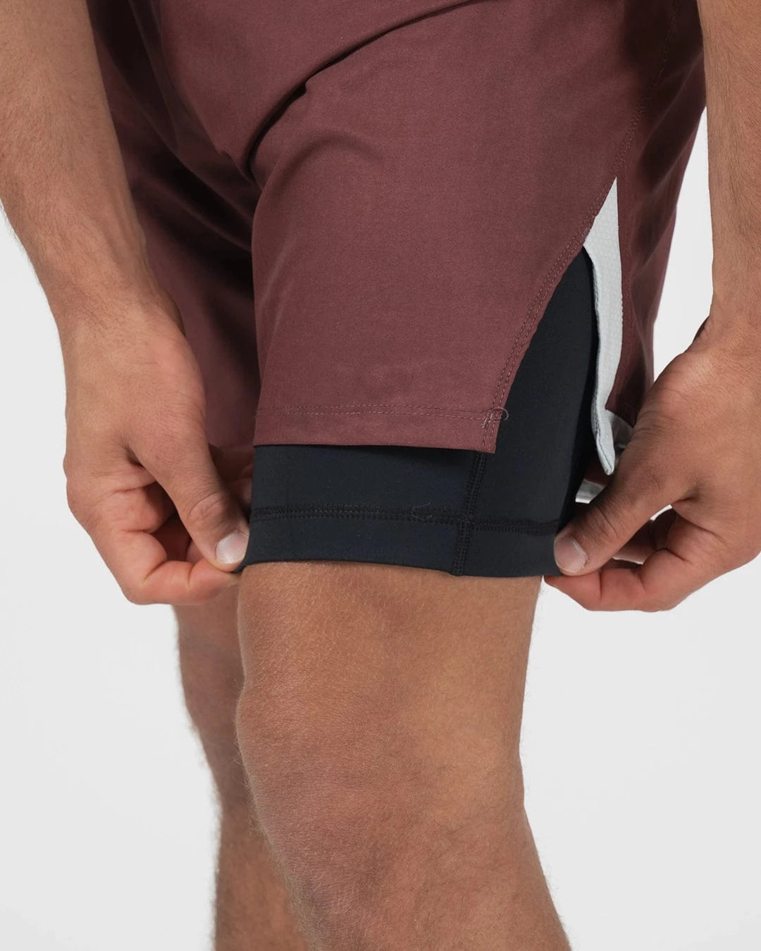 Pantalones Cortos de Grappling para Hombre Kingz Trooper - Granate
