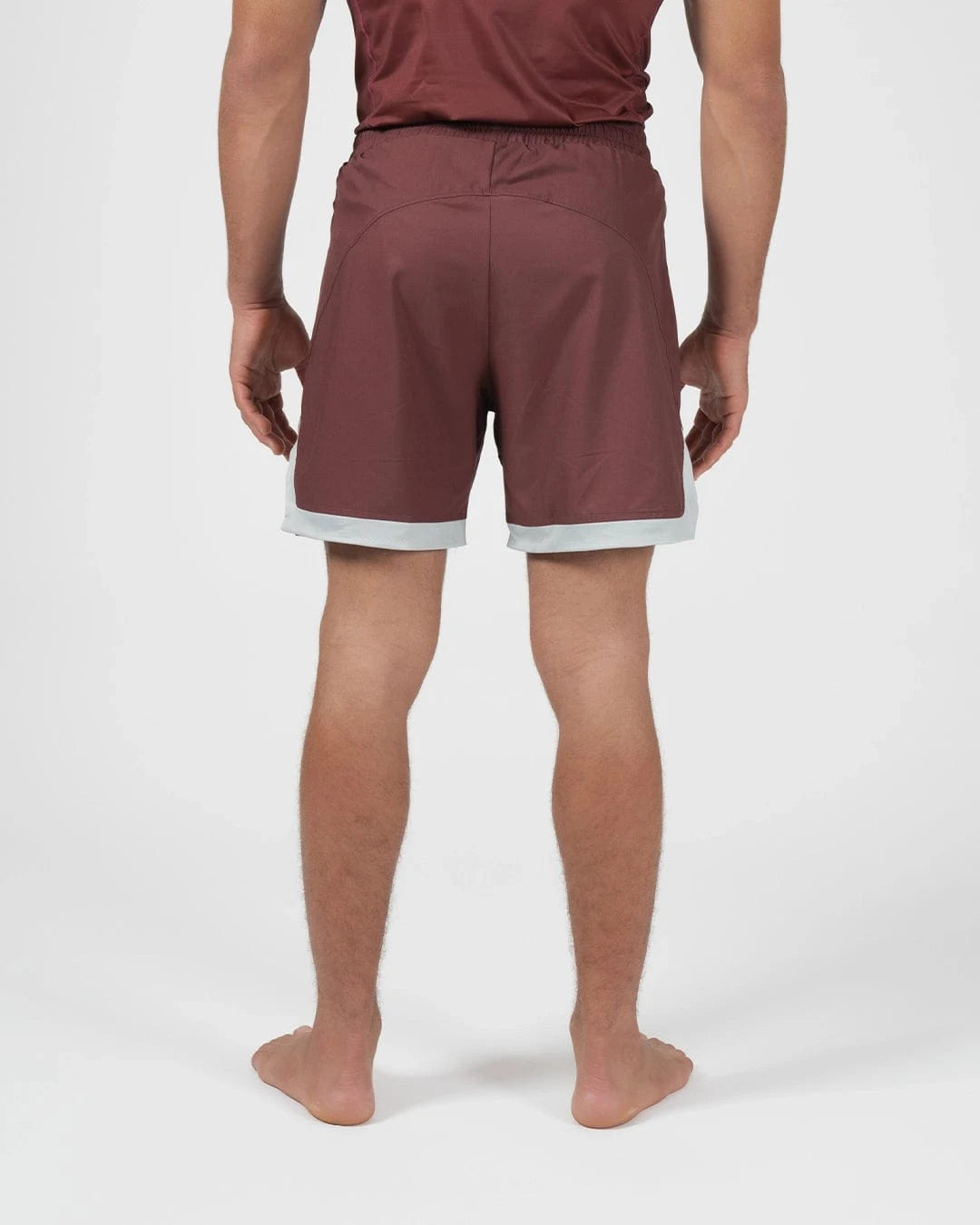 Pantalones Cortos de Grappling para Hombre Kingz Trooper - Granate