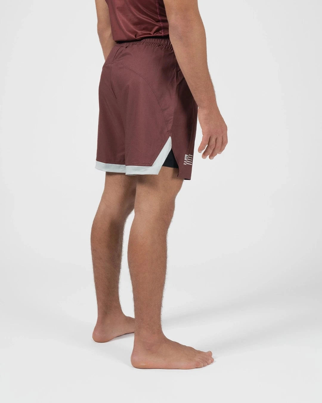 Pantalones Cortos de Grappling para Hombre Kingz Trooper - Granate
