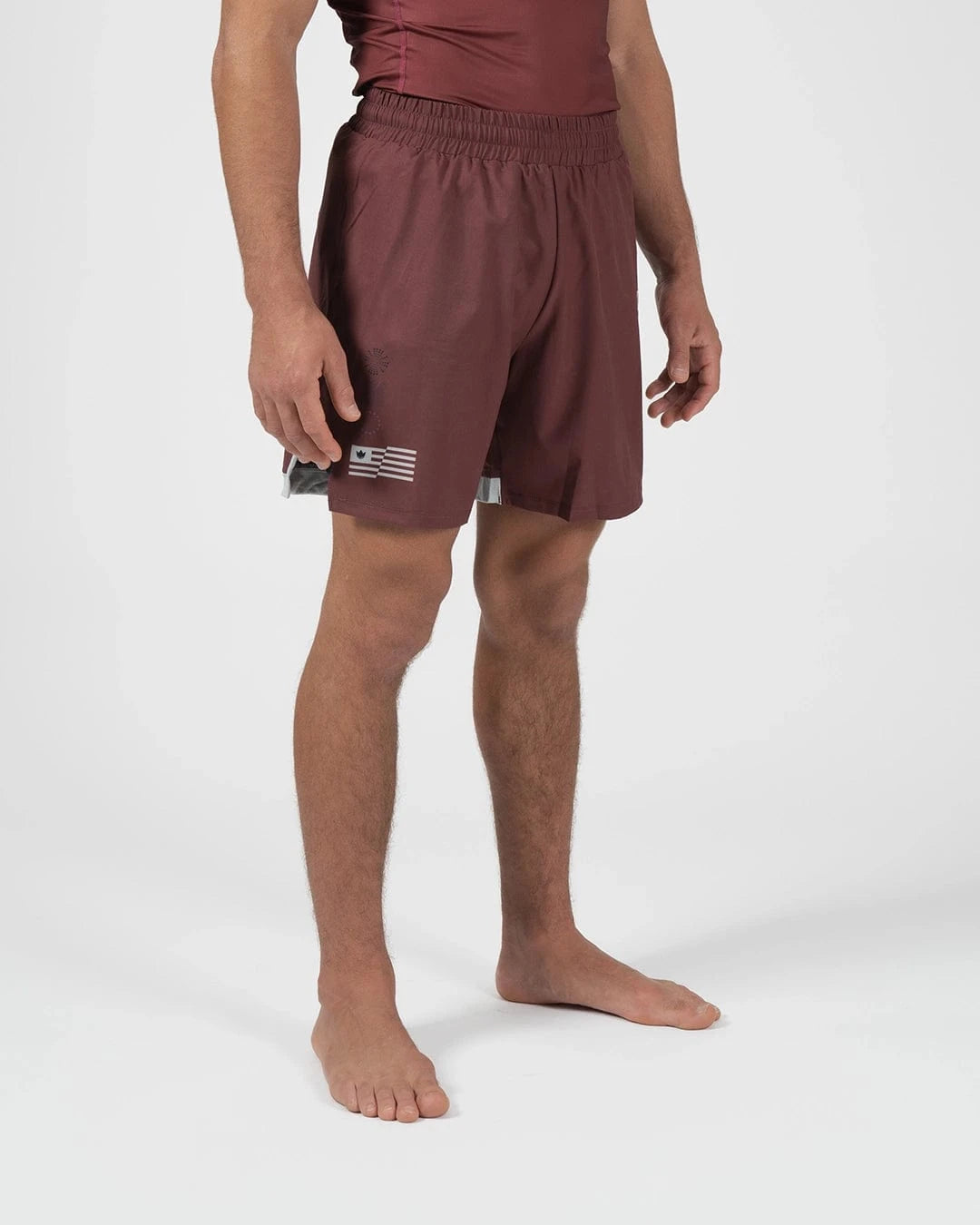 Pantalones Cortos de Grappling para Hombre Kingz Trooper - Granate
