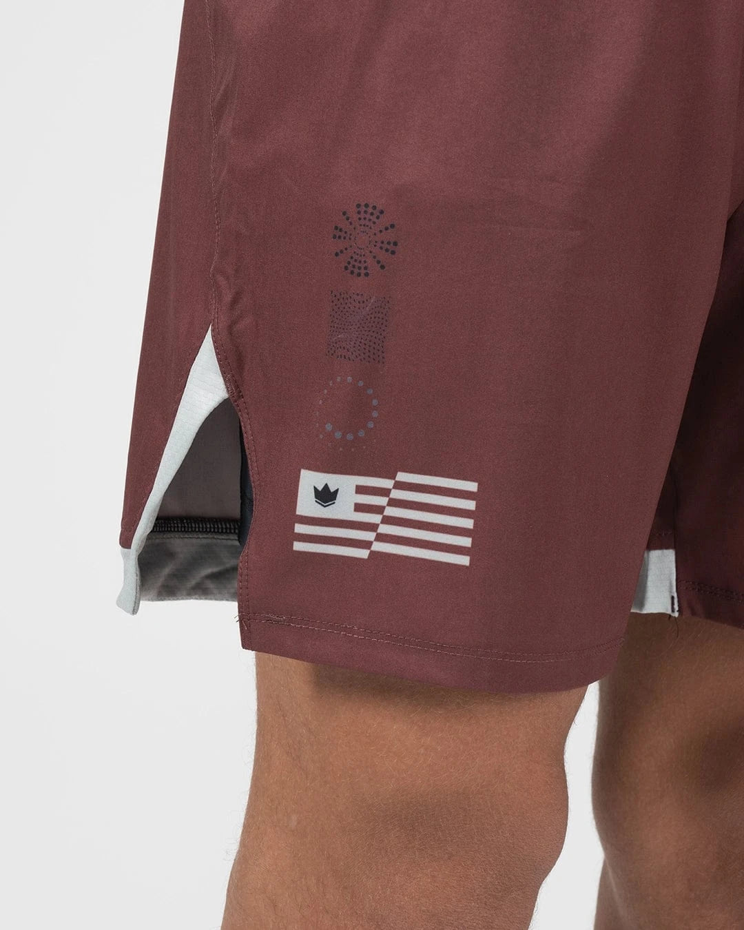 Pantalones Cortos de Grappling para Hombre Kingz Trooper - Granate