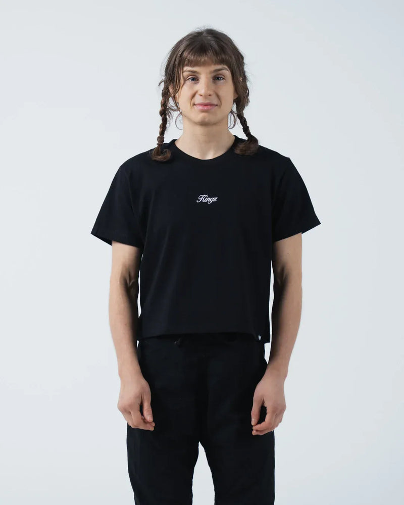 Script Women's Heavyweight Tee - Black