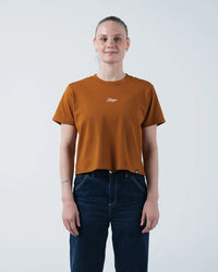 Script Women's Heavyweight Tee Streetwear Kingz XS Natural