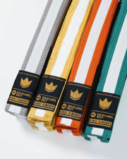 Gold Label V2 Kids Belt - White Stripe Belts Kingz