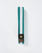 Gold Label V2 Kids Belt - White Stripe Belts Kingz M0000 Green/White