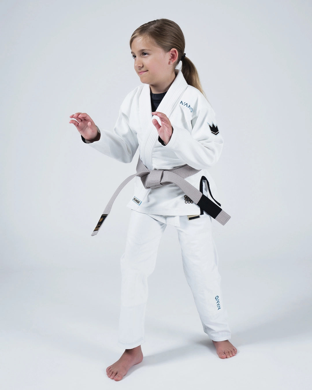 Kimono BJJ Kingz Nano 3.0 pour jeunes - Blanc