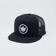 Logo V2 Trucker Snapback Hat Kingz One Size Black