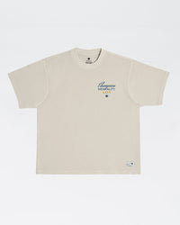 Leandro Lo Champion Tee Streetwear Kingz XS Tan