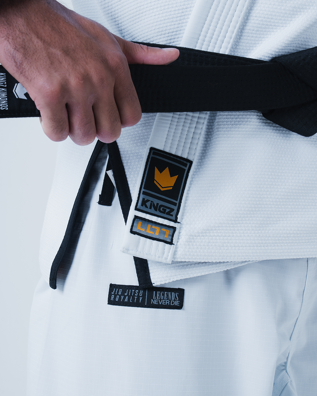 Kingz Legends Never Die Respect Men's BJJ Gi - White