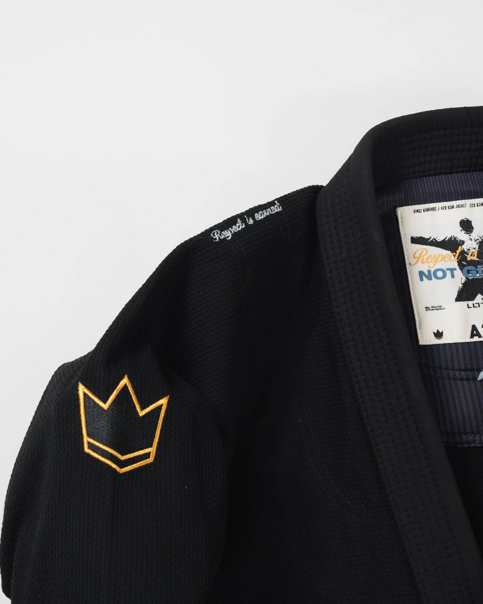 Kingz Legends Never Die Respect Youth BJJ Gi - Black