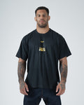 Kingz Leandro Lo Legends Never Die Tiger Tee - Front View - LLT7 Legends Never Die Chest Graphic - Black BJJ [color:Black]