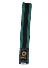 Kids Belts w/ Black Stripe Belts KingzKimonos.com M0 Green