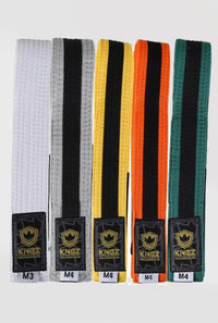 Kids Belts w/ Black Stripe Belts KingzKimonos.com