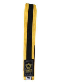 Kids Belts w/ Black Stripe Belts KingzKimonos.com M0 Yellow