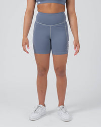 Kore Womens Training Shorts - Smoke Blue Kingz XS
