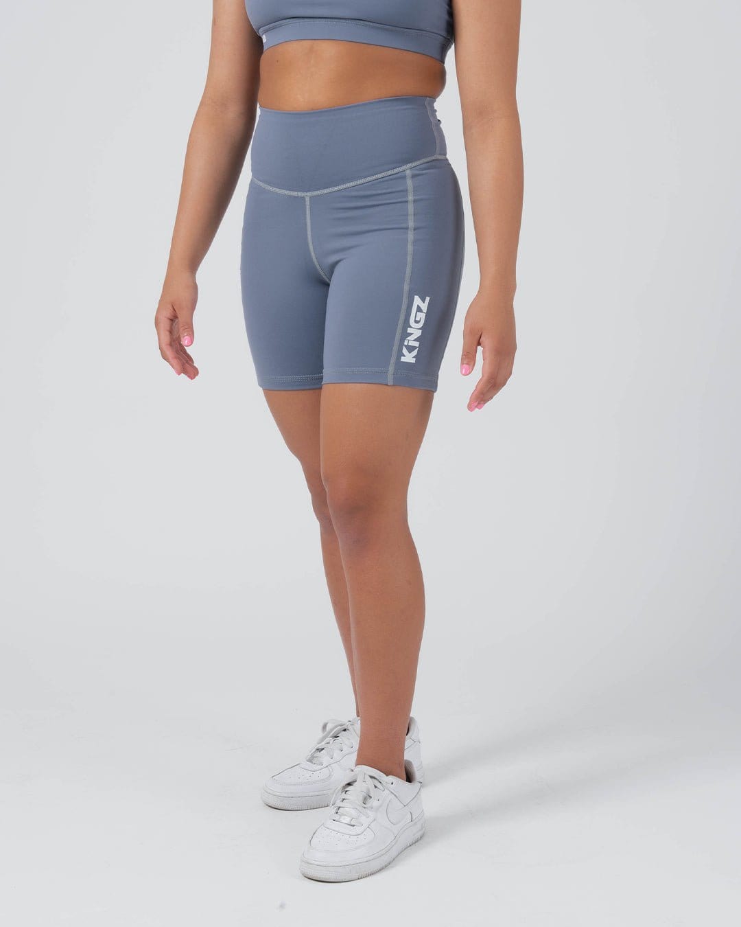 Kore Womens Training Shorts - Smoke Blue