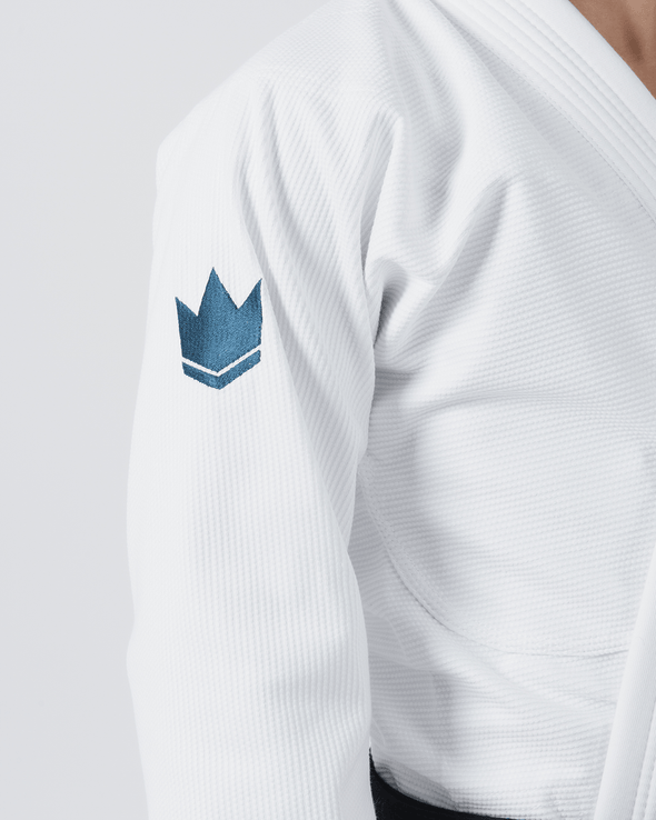 The ONE Jiu Jitsu Gi - Smoke Blue Edition - White - Fighters Market