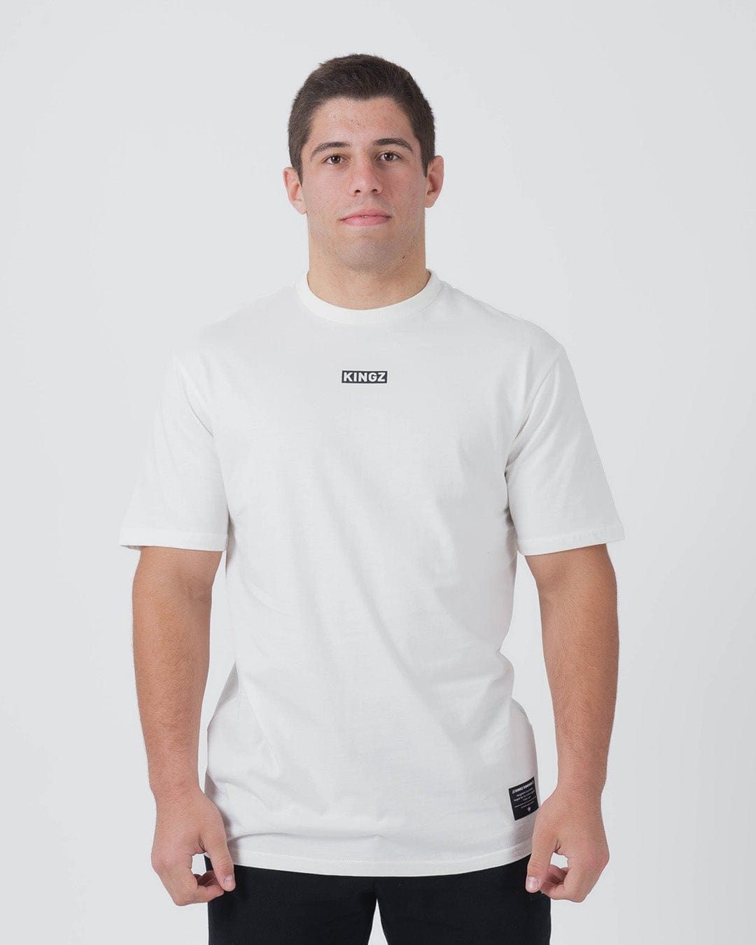 Slant Bar Tee - Natural