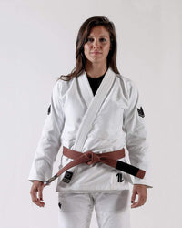 The ONE Womens Jiu Jitsu Gi - White - FREE White Belt (F3 only) KIMONOS KingzKimonos.com
